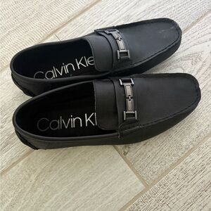 Calvin Klein Men's Elegant Black Slip-Ons